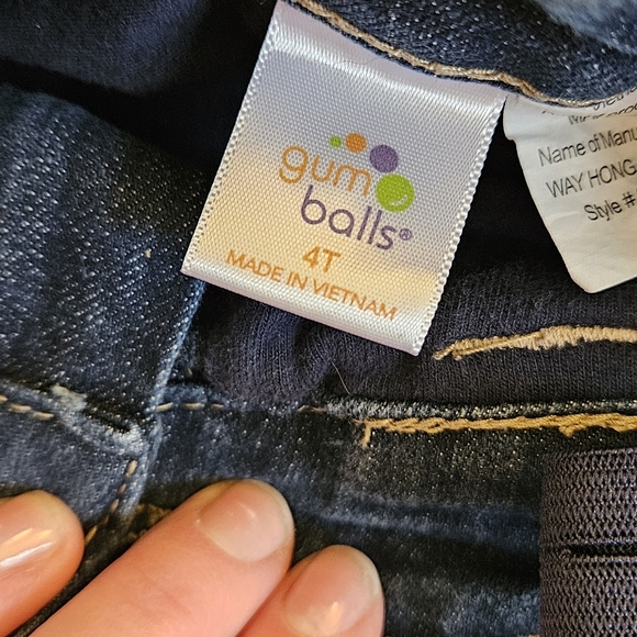 😇4 for $20, Gum Balls, denim mini skirt, 4T - Picture 2 of 3